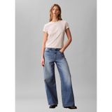 Calvin Klein Desenli T-Shirt, S, 5003344593, Bej, Kadın