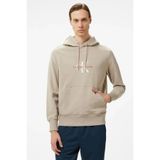 Calvin Klein DISTRESSED MONOLOGO HOODIE Erkek Gri Sweatshirt J30J326875-PCF