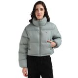 Calvin Klein down cropped puffer Kadın Ceket slate gray M