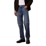 Calvin Klein Düz Kesim Pamuklu 5 Cepli Jean Pantolon, 29-32, LV04RB770G, TINTED CK STONE, Erkek