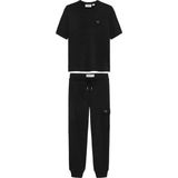 Calvin Klein Düz Siyah Erkek Çocuk Eşofman Takımı IB0IB02636BEH - 8 Yaş