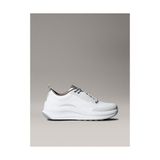 Calvin Klein Emblem Logo Beyaz Chunky Runner Spor Ayakkabı Erkekler İçin Düz Taban