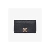 Calvin Klein Emblem Pebble Snap Kadın Siyah Kartlık