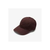 Calvin Klein Emblem Print Leather Patch Bordo Şapka, Standart, LV04F5036G, Kırmızı, Kadın