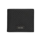 Calvin Klein Embossed Woven Billfold W/ Coin Erkek Cüzdan Siyah