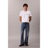 Calvin Klein Erkek 20S March Graphic Seasonal Fashi Bisiklet Yaka T-Shirt Beyaz
