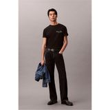 Calvin Klein Erkek 20S March Graphic Seasonal Fashi Bisiklet Yaka T-Shirt Siyah