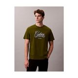Calvin Klein Erkek 20's Script Grafik Detaylı T-Shirt - Orman Yeşili - XL