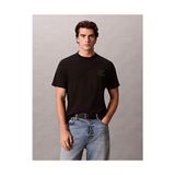 Calvin Klein Erkek 30S Jersey Easy Monogram Detaylı T-Shirt,Siyah Xl