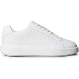 Calvin Klein Erkek Bağcıklı Bağlama Yuvarlak Burun Deri Rahat Taban Beyaz Sneaker YM0YM01383-0K4