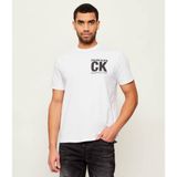 Calvin Klein Erkek Basic Kısa Kollu Logolu Beyaz T-Shirt LV04RE819G-YAA - XL