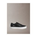 Calvin Klein Erkek Basket Cupsole Deri Detaylı Sneaker - Siyah