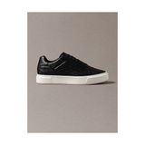 Calvin Klein Erkek Basket Cupsole Oxford Deri Sneaker - Siyah - Gri