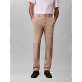 Calvin Klein Erkek Bej Calvin Klein Slım Comfort Cotton, Rak, 30, 30 Bej Erkek Pantolon