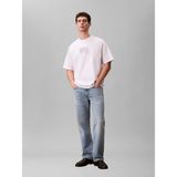 Calvin Klein Erkek Beyaz Calvin Klein 16S March Graphıc Se, Yaf, S Beyaz Erkek T-Shirt