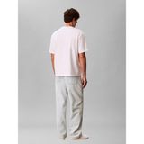 Calvin Klein Erkek Beyaz Calvin Klein Ss 16S Elevated Mono, Yaf, S Beyaz Erkek T-Shirt