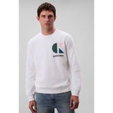 Calvin Klein Erkek Beyaz Sweatshirt LV04RC285G YAF