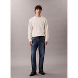 Calvin Klein Erkek Bisiklet Yaka Classic Fit Kazak, Kırık Beyaz