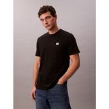 Calvin Klein Erkek Bisiklet Yaka Dar Kesim Kısa Kol Pamuklu Siyah T-Shirt LV04RC272G-UB1 - 2XL