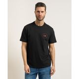Calvin Klein Erkek Bisiklet Yaka Kısa Kol Pamuklu Önü Yazı Desenli Siyah T-Shirt LV04RF801G-UB1