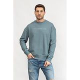 Calvin Klein Erkek Bisiklet Yaka Sweatshirt Parlement Mavi