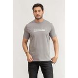 Calvin Klein Erkek Bisiklet Yaka T-Shirt Gri