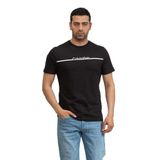 Calvin Klein Erkek Bisiklet Yaka T-Shirt, Siyah, L Beden