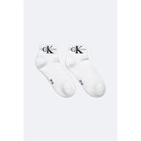 Calvin Klein Erkek Çeyrek Konçlu Monogram Logolu Çorap - Beyaz