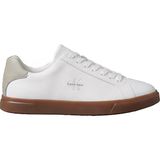 Calvin Klein Erkek Ck Logo Kabartmalı Düşük Bilekli Deri Beyaz Sneaker HM0HM02123-0LH