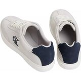 Calvin Klein Erkek Ck Logolu Düşük Bilekli Süet Beyaz Sneaker HM0HM02125-0LA