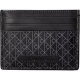 Calvin Klein Erkek Ck Monogram Logo Desenli Siyah Cüzdan LV04D1083G-UB1