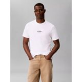 Calvin Klein Erkek Ck Yazı Detay Kısa Kol Bisiklet Yaka Beyaz T-Shirt LV04RB866G-YAF - M