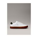 Calvin Klein Erkek Classic Cupsole Lace Up Deri Sneaker - Beyaz