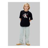 Calvin Klein Erkek Çocuk Baskılı T-Shirt, 16 YAŞ, 5003345651, Siyah, Erkek Çocuklar
