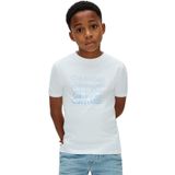 Calvin Klein Erkek Çocuk Beyaz Tişört 12 Yaş (152 cm)
