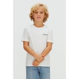 Calvin Klein Erkek Çocuk Minimal Logo T-Shirt - Beyaz - Bright White - 10 Yaş