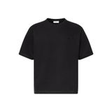 Calvin Klein Erkek Cozy Flatback Rib Kısa Kollu Siyah Relaxed T-Shirt, 2XL