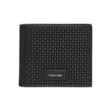 Calvin Klein Erkek Cüzdanı, Embossed Woven Billfold, Bozuk Para Cepli, Siyah