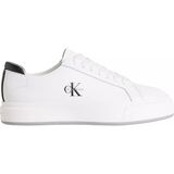 Calvin Klein Erkek Deri Bağlamalı Rahat Taban Ck Yazı Detay Beyaz Sneaker YM0YM01460-01W
