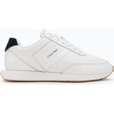 Calvin Klein Erkek Deri Rahat Taban Yuvarlak Burun Calvin Yazı Detay Beyaz Sneaker YM0YM01381-01W