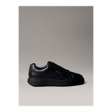 Calvin Klein Erkek Deri Rahat Taban Yuvarlak Burun Calvin Yazı Detay Siyah Sneaker HM0HM02070-0GJ