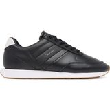 Calvin Klein Erkek Deri Rahat Taban Yuvarlak Burun Calvin Yazı Detay Siyah Sneaker YM0YM01381-0GM