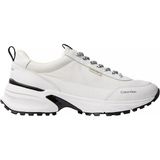 Calvin Klein Erkek Deri Topuk Kısmı Marka Logo Desenli Rahat Taban Bağcıklı Beyaz Sneaker HM0HM02152-01W