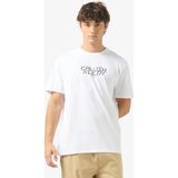 Calvin Klein Erkek Desenli Bisiklet Yaka Kısa Kol Beyaz T-Shirt LV14RE818G-YAA - 2XL
