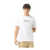 Calvin Klein Erkek Desenli Bisiklet Yaka Kısa Kol Beyaz T-Shirt, XS