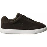 Calvin Klein Erkek Düşük Bilekli Rahat Taban Ck Logolu Süet Koyu Kahve Sneaker HM0HM02201-BAM - Kahverengi