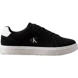 Calvin Klein Erkek Düşük Bilekli Rahat Taban Ck Logolu Süet Siyah Sneaker YM0YM01434-01H