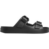 Calvin Klein Erkek Ergon Eva Double Bar Hm0hm02116 Düz Sandalet, Siyah Üçlü Siyah, 44.5 EU