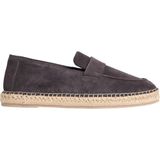 Calvin Klein Erkek Espadrılle Loafer Ba Yumuşak Süet Üst Kısım ve TPR Dış Taban ile Rahat Tasarım - Bej
