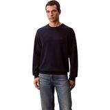Calvin Klein Erkek EU LS COTTON RELAXED CREWNK SWEA Kazak Dark Sapphire M